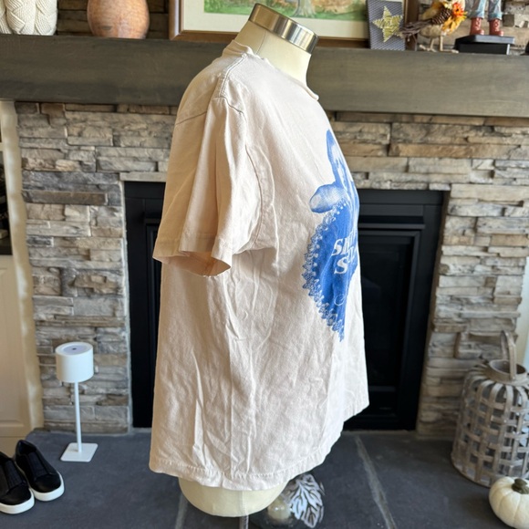 Blue and Tan Graphic Tee - Picture 12 of 14